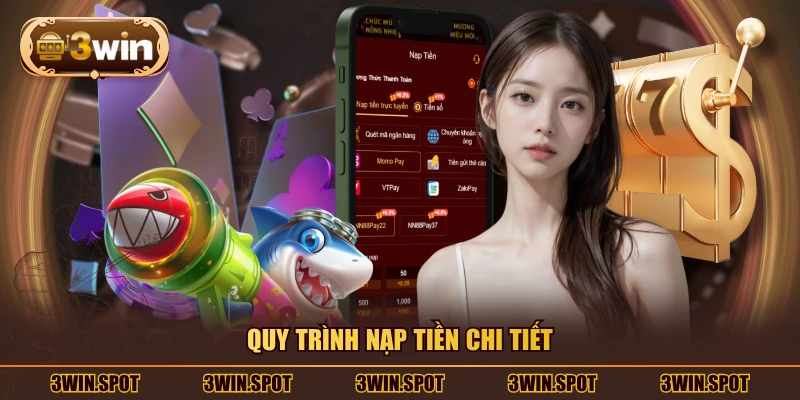 Quy trình nạp tiền chi tiết